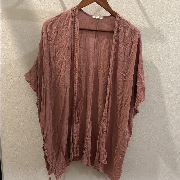 Maurices Dusty Rose Kimono Cardigan - Picture 1 of 5